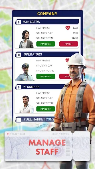 Train Manager - 2024 (Трейн Менеджер) [МОД: Все открыто, Дополнительные деньги и Меню MOD] Screenshot 5