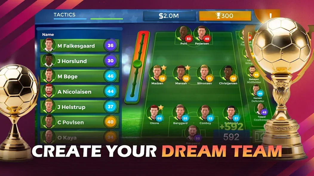 Pro 11 - Soccer Manager Game (Про 11) [МОД: Деньги, Монеты и Меню MOD] Screenshot 1