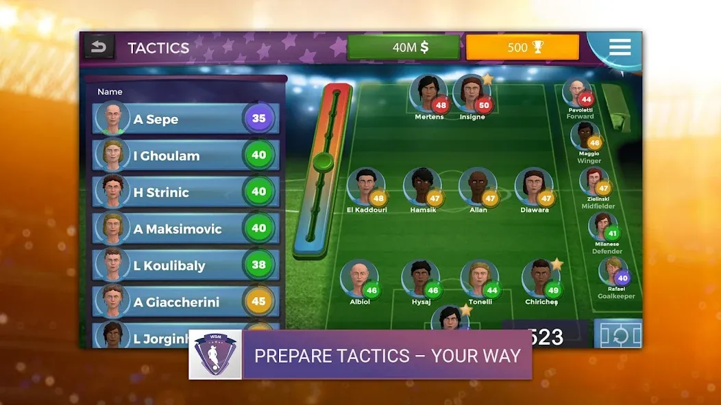 WSM - Women's Soccer Manager (ВСМ) [МОД: Деньги, Монеты и Меню MOD] Screenshot 1