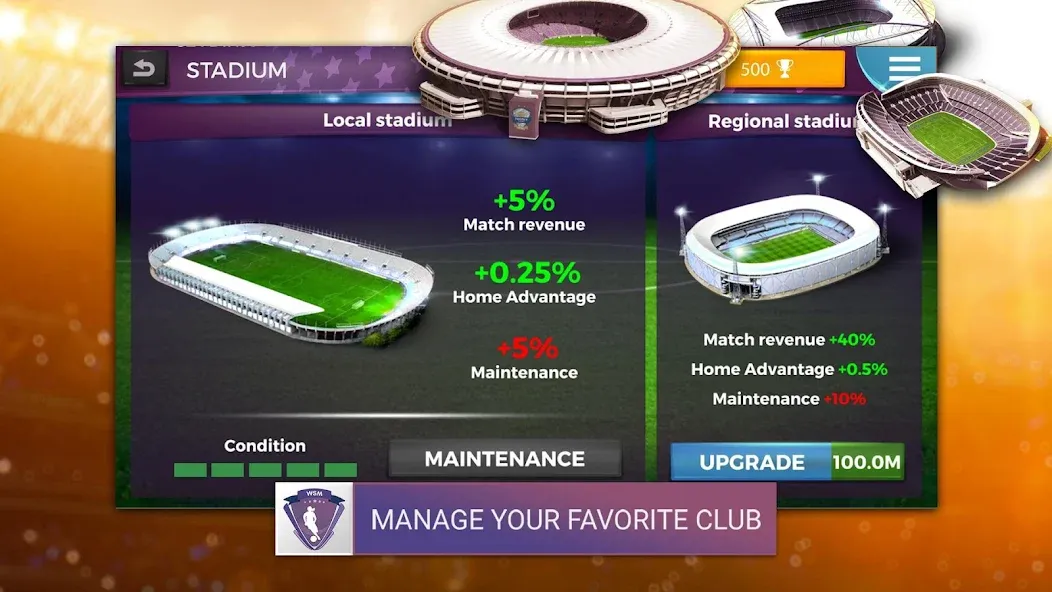 WSM - Women's Soccer Manager (ВСМ) [МОД: Деньги, Монеты и Меню MOD] Screenshot 2