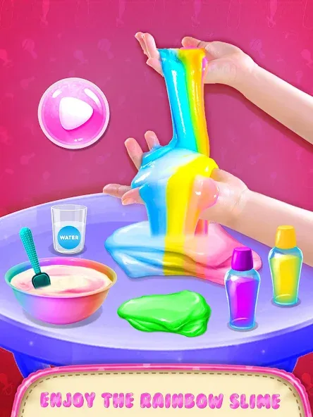Make Fluffy Slime Maker Game [МОД: Меню, Бесконечные монеты и Открытые уровни] Screenshot 1