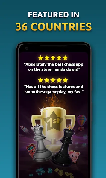 Chess Stars Multiplayer Online (Чесс Старс) [МОД: Много монет, Открытые уровни и Мега MOD] Screenshot 1