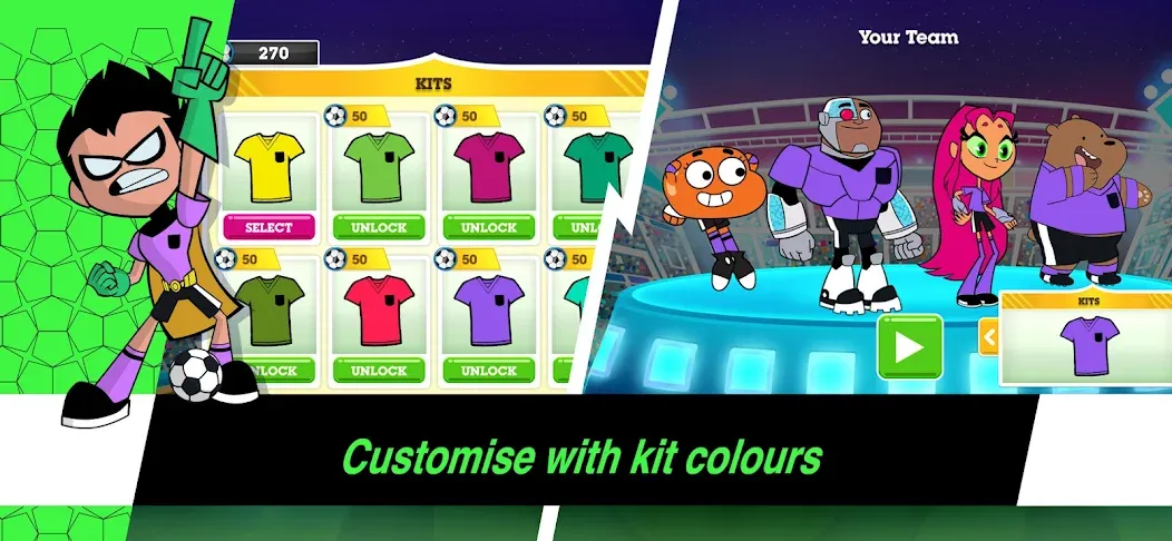 Toon Cup - Football Game [МОД: Бесконечные деньги, Монеты и Мега MOD] Screenshot 4