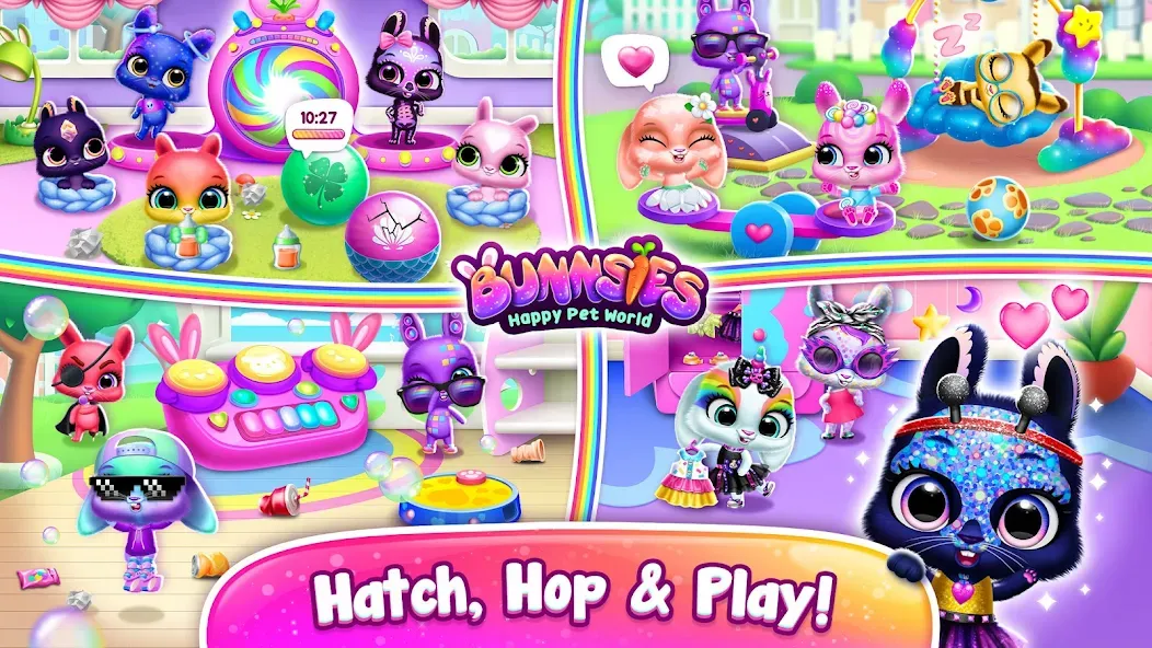Bunnsies - Happy Pet World (Баннсиз) [МОД: Деньги, Монеты и Меню MOD] Screenshot 3