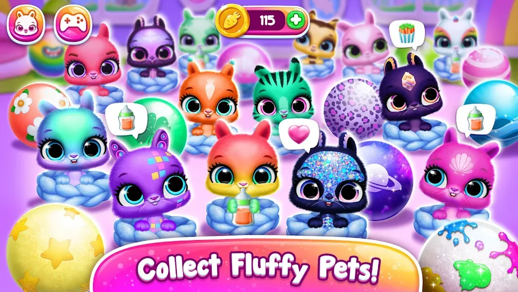 Bunnsies - Happy Pet World (Баннсиз) [МОД: Деньги, Монеты и Меню MOD] Screenshot 4
