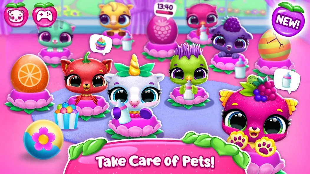 Fruitsies - Pet Friends (Фрутсиз) [МОД: Все открыто, Дополнительные деньги и Меню MOD] Screenshot 4