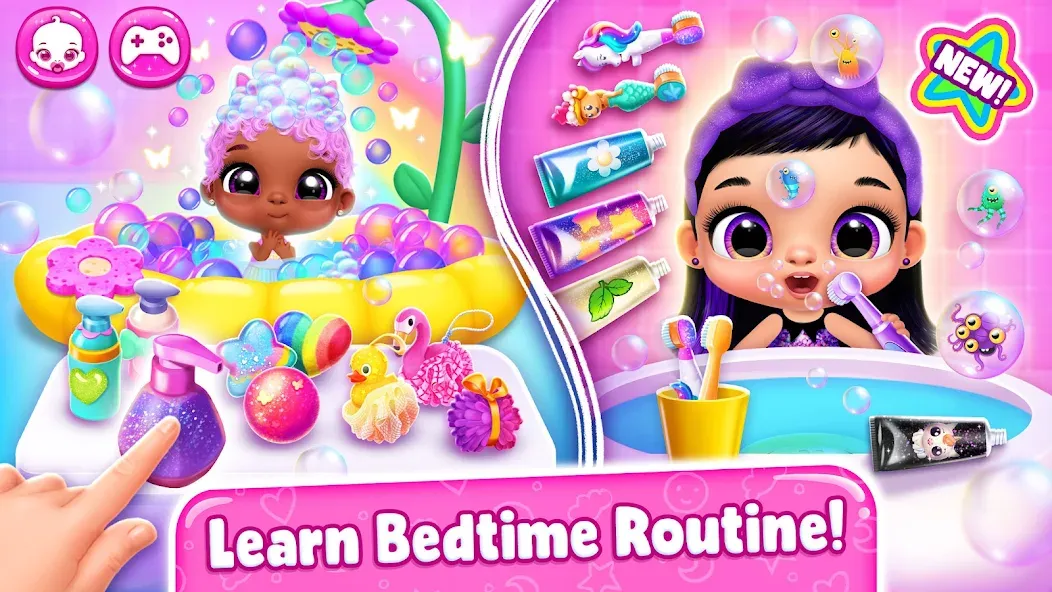 Giggle Babies - Toddler Care (Гигл Бебис) [МОД: Деньги, Монеты и Меню MOD] Screenshot 2