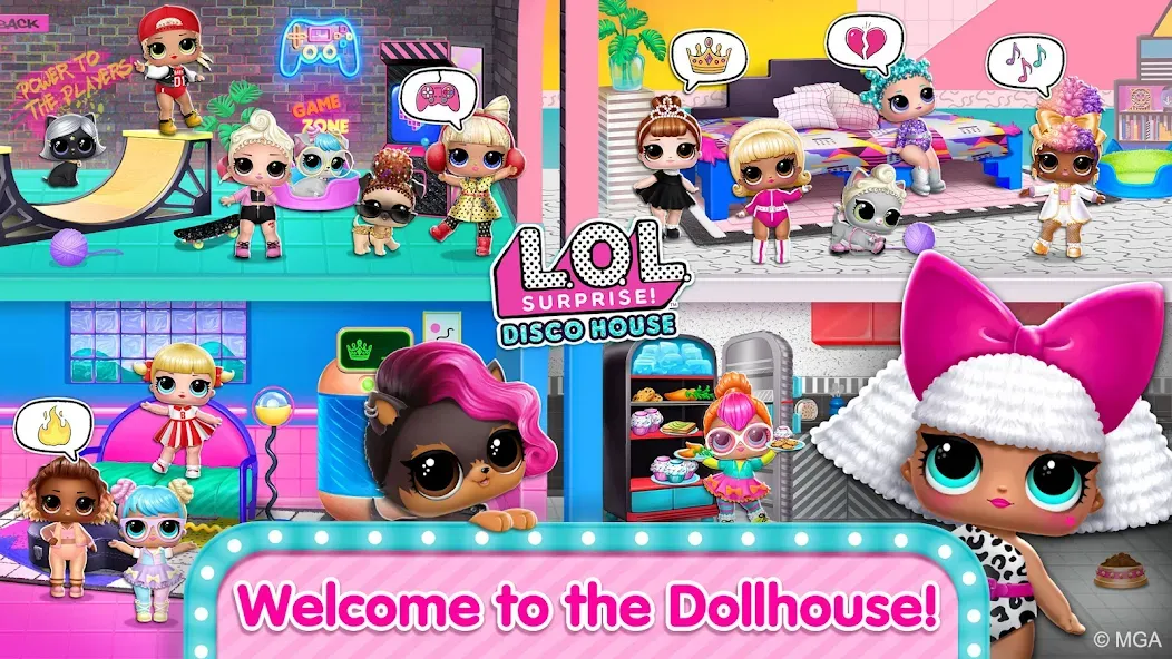 L.O.L. Surprise! Disco House [МОД: Все открыто, Дополнительные деньги и Меню MOD] Screenshot 2