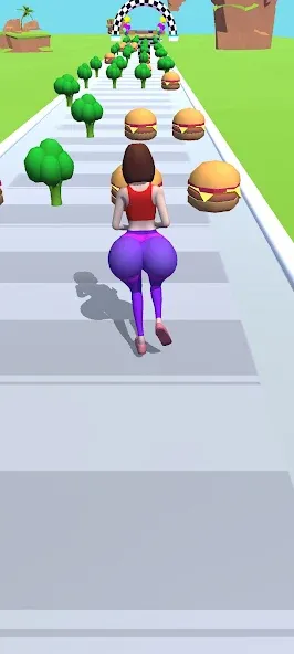 Twerk Race 3D: Belly Body Run (Тверк Рейс 3D) [МОД: Бесконечные деньги, Монеты и Мега MOD] Screenshot 2