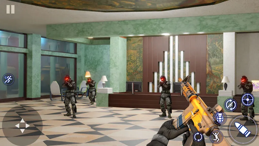 Modern Commando FPS Army Games [МОД: Все открыто, Дополнительные деньги и Меню MOD] Screenshot 4