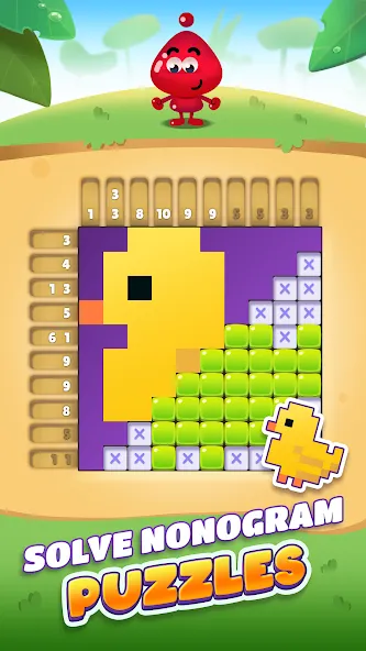 Nono Crossing Picture Nonogram (Ноно Кроссинг) [МОД: Много монет, Открытые уровни и Мега MOD] Screenshot 1