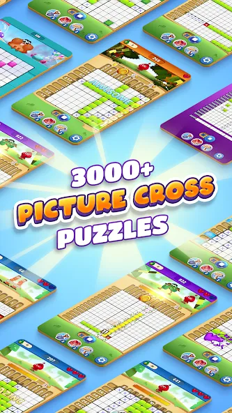 Nono Crossing Picture Nonogram (Ноно Кроссинг) [МОД: Много монет, Открытые уровни и Мега MOD] Screenshot 4