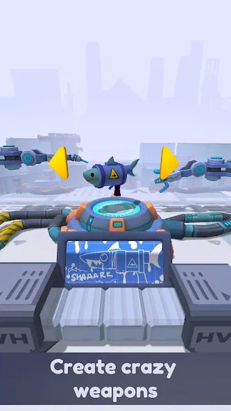 Crazy Gun Inventor (Крейзи Ган Инвентор) [МОД: Много монет, Открытые уровни и Мега MOD] Screenshot 1