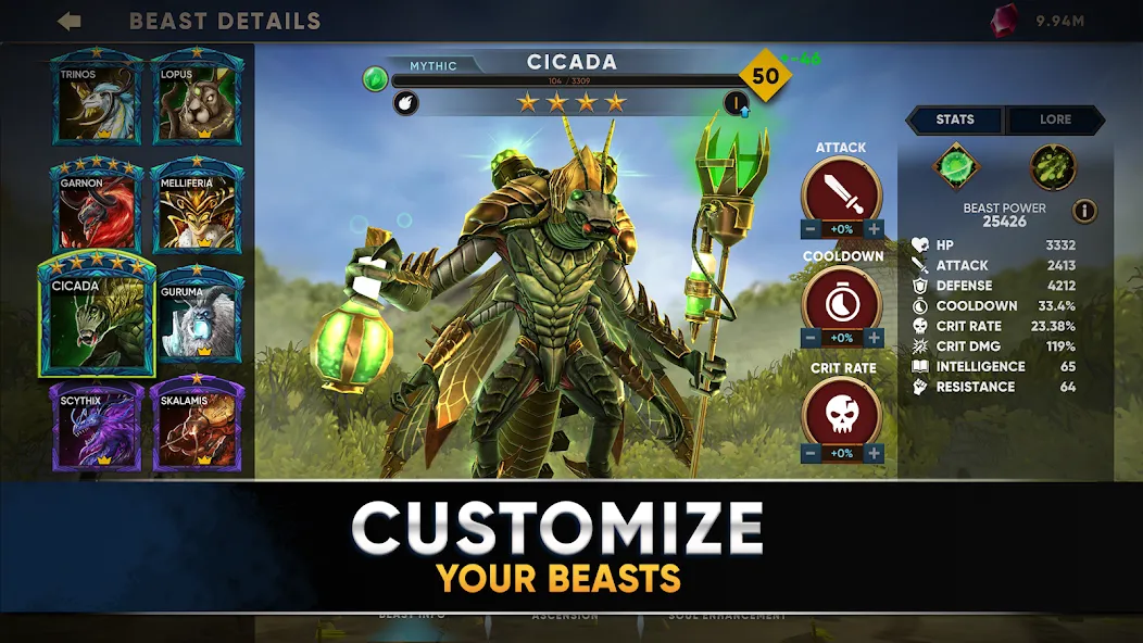 Clash of Beasts: Tower Defense (Клэш оф Бистс) [МОД: Бесконечные деньги, Монеты и Мега MOD] Screenshot 4