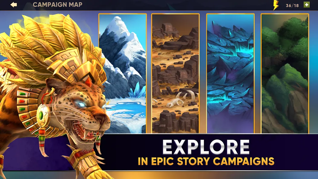Clash of Beasts: Tower Defense (Клэш оф Бистс) [МОД: Бесконечные деньги, Монеты и Мега MOD] Screenshot 5