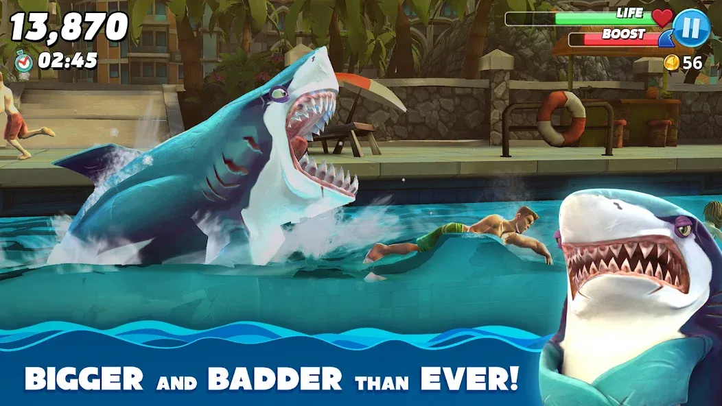 Hungry Shark World (Хангри Шарк Ворлд) [МОД: Бесконечные деньги, Монеты и Мега MOD] Screenshot 1