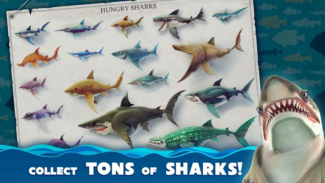 Hungry Shark World (Хангри Шарк Ворлд) [МОД: Бесконечные деньги, Монеты и Мега MOD] Screenshot 2