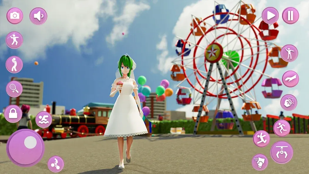 Anime School Girl Simulator 3D [МОД: Много денег, Монет и Все открыто] Screenshot 1