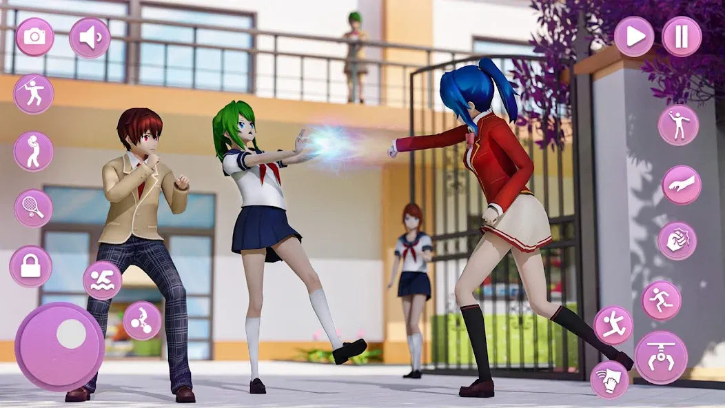 Anime School Girl Simulator 3D [МОД: Много денег, Монет и Все открыто] Screenshot 3