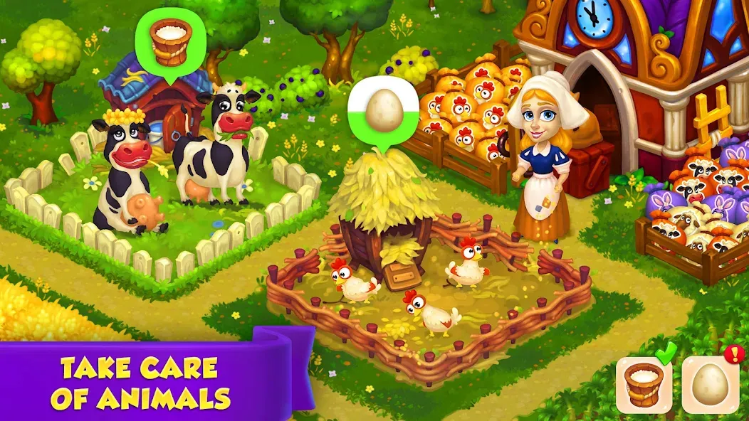 Royal Farm (Ройал Фарм) [МОД: Много денег, Монет и Все открыто] Screenshot 2