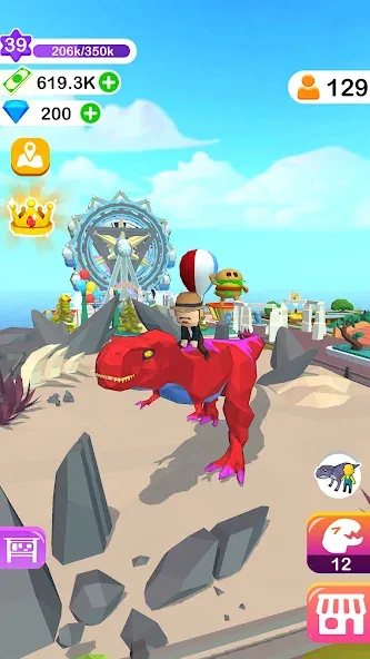 Dino Tycoon - 3D Building Game [МОД: Много монет, Открытые уровни и Мега MOD] Screenshot 4