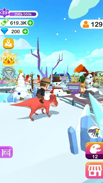 Dino Tycoon - 3D Building Game [МОД: Много монет, Открытые уровни и Мега MOD] Screenshot 5