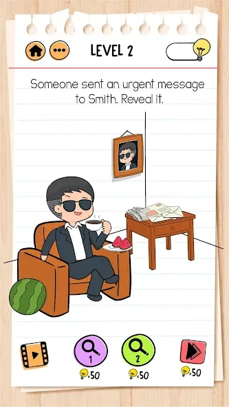 Brain Test 2: Tricky Stories (Брейн тест 2) [МОД: Бесконечные деньги, Монеты и Мега MOD] Screenshot 2