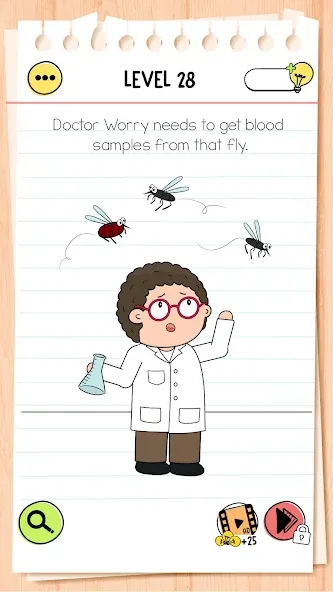 Brain Test 4: Tricky Friends (Брейн Тест 4) [МОД: Деньги, Монеты и Меню MOD] Screenshot 3
