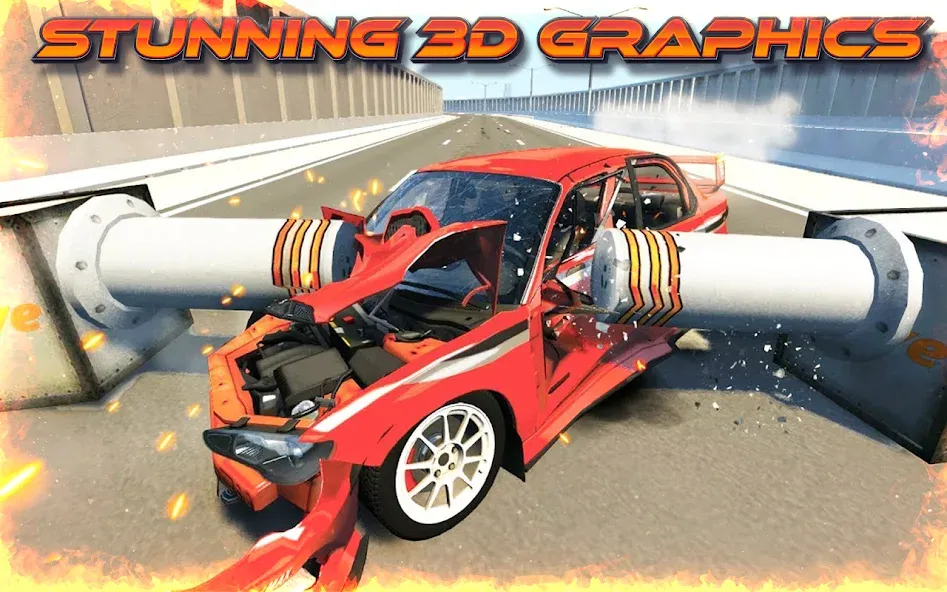 Highway Crash Car Race [МОД: Много денег, Монет и Все открыто] Screenshot 2