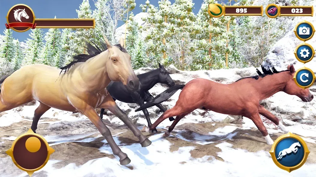 Virtual Horse Family Simulator [МОД: Меню, Бесконечные монеты и Открытые уровни] Screenshot 3