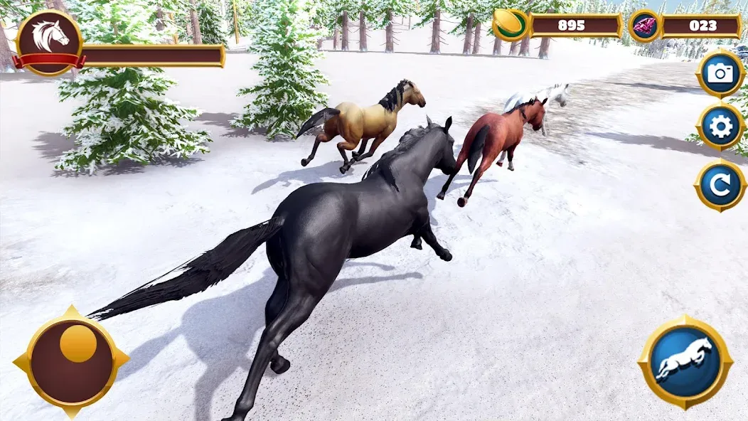 Virtual Horse Family Simulator [МОД: Меню, Бесконечные монеты и Открытые уровни] Screenshot 4