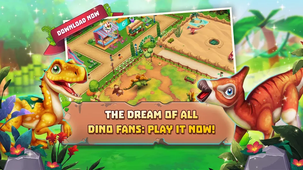 Dinosaur Park – Primeval Zoo (Динозавровый парк) [МОД: Бесконечные деньги, Монеты и Мега MOD] Screenshot 4