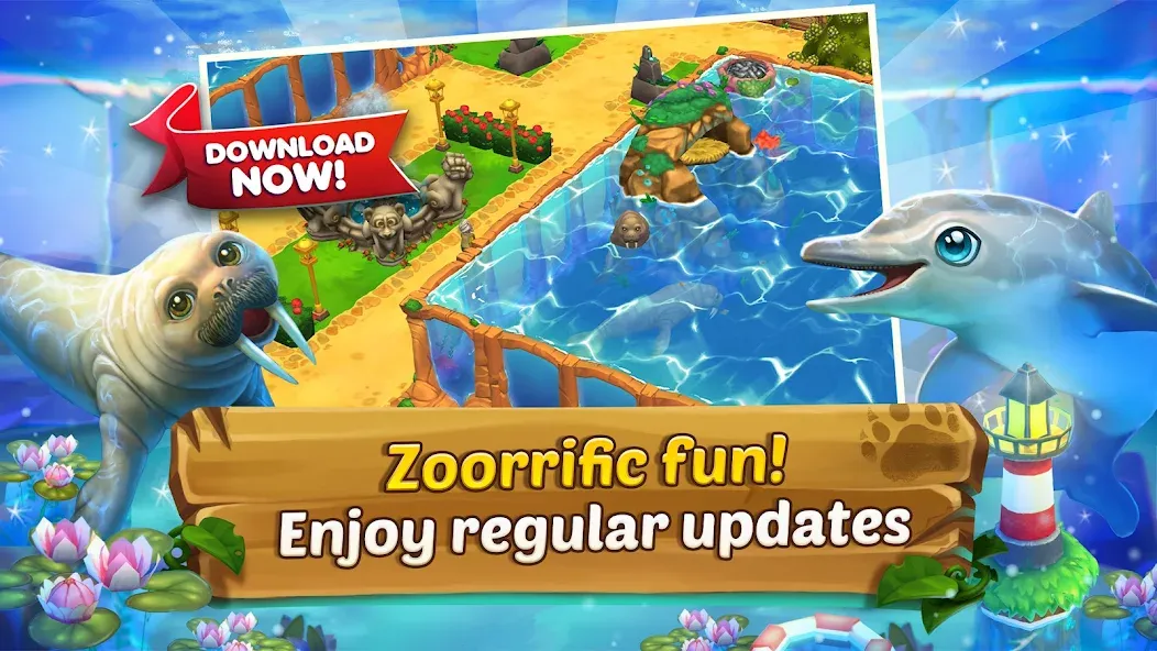 Zoo 2: Animal Park (Зу 2) [МОД: Много монет, Открытые уровни и Мега MOD] Screenshot 2