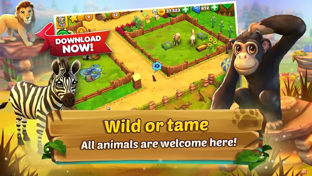 Zoo 2: Animal Park (Зу 2) [МОД: Много монет, Открытые уровни и Мега MOD] Screenshot 3