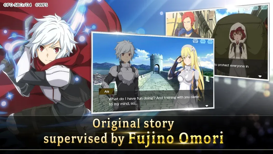 DanMachi - MEMORIA FREESE (ДанМачи) [МОД: Много монет, Открытые уровни и Мега MOD] Screenshot 2