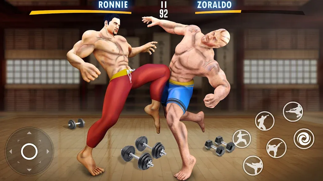 Kung Fu Heros: Fighting Game (упергеройский файтинг Кунгфуигры) [МОД: Деньги, Монеты и Меню MOD] Screenshot 3