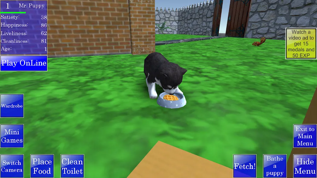 Cute Pocket Puppy 3D (Сьют Покет Паппи 3Д) [МОД: Все открыто, Дополнительные деньги и Меню MOD] Screenshot 1
