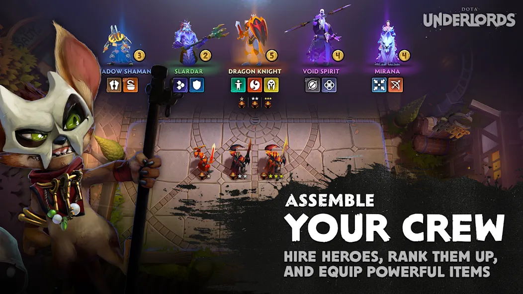 Dota Underlords (Дота Андерлордс) [МОД: Деньги, Монеты и Меню MOD] Screenshot 2