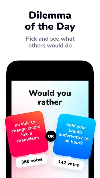 Dilemmaly - Would you rather? [МОД: Бесконечные деньги, Монеты и Мега MOD] Screenshot 4