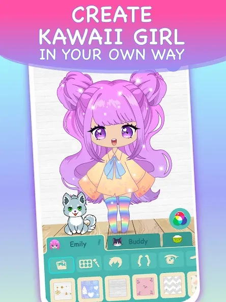 Chibi Dress Up Games for Girls [МОД: Все открыто, Дополнительные деньги и Меню MOD] Screenshot 2