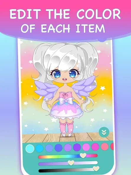 Chibi Dress Up Games for Girls [МОД: Все открыто, Дополнительные деньги и Меню MOD] Screenshot 4