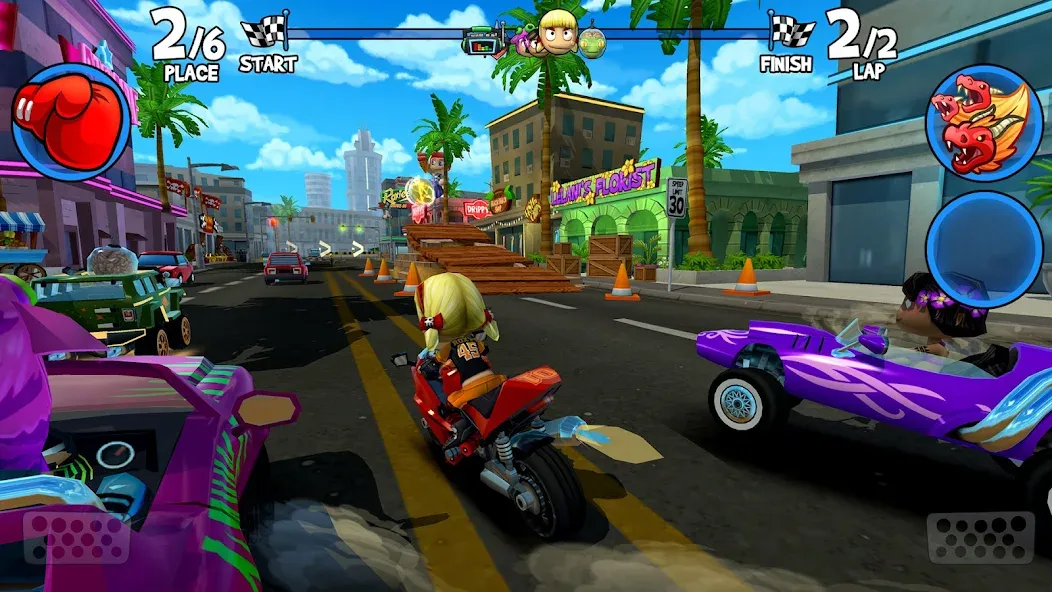 Beach Buggy Racing 2 (Бич Багги Рейсинг 2) [МОД: Бесконечные деньги, Монеты и Мега MOD] Screenshot 2