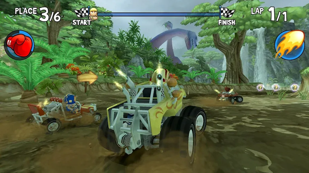 Beach Buggy Racing (Бич Багги Рейсинг) [МОД: Меню, Бесконечные монеты и Открытые уровни] Screenshot 2