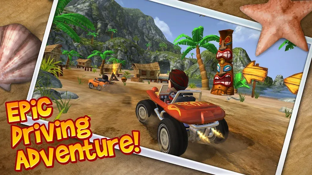 Beach Buggy Blitz (Бич Багги Блиц) [МОД: Много монет, Открытые уровни и Мега MOD] Screenshot 1