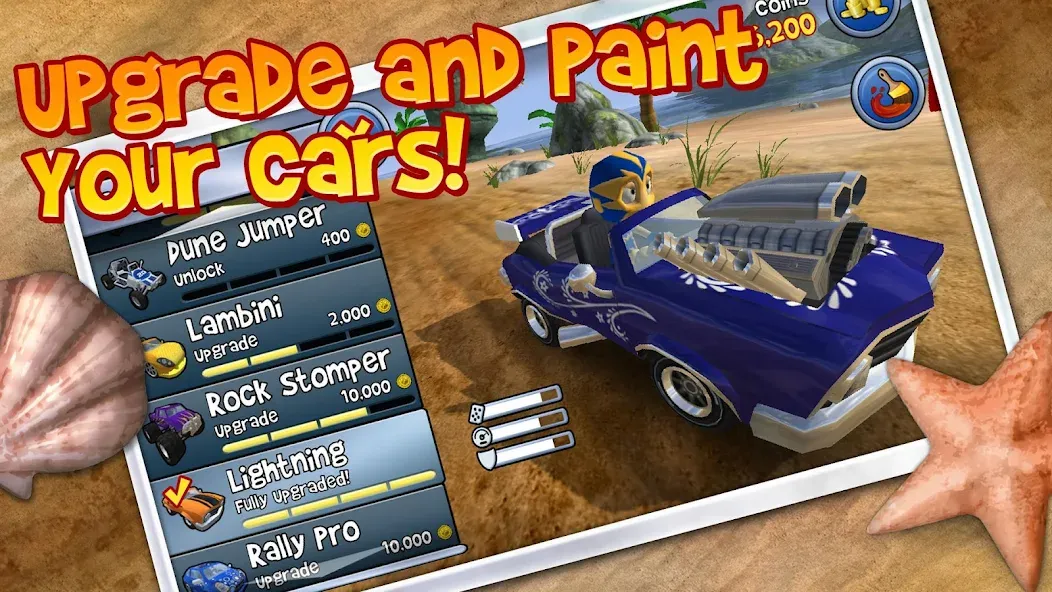 Beach Buggy Blitz (Бич Багги Блиц) [МОД: Много монет, Открытые уровни и Мега MOD] Screenshot 3