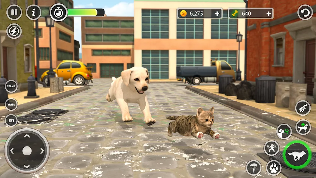 Dog Simulator Pet Dog Games 3D [МОД: Все открыто, Дополнительные деньги и Меню MOD] Screenshot 4