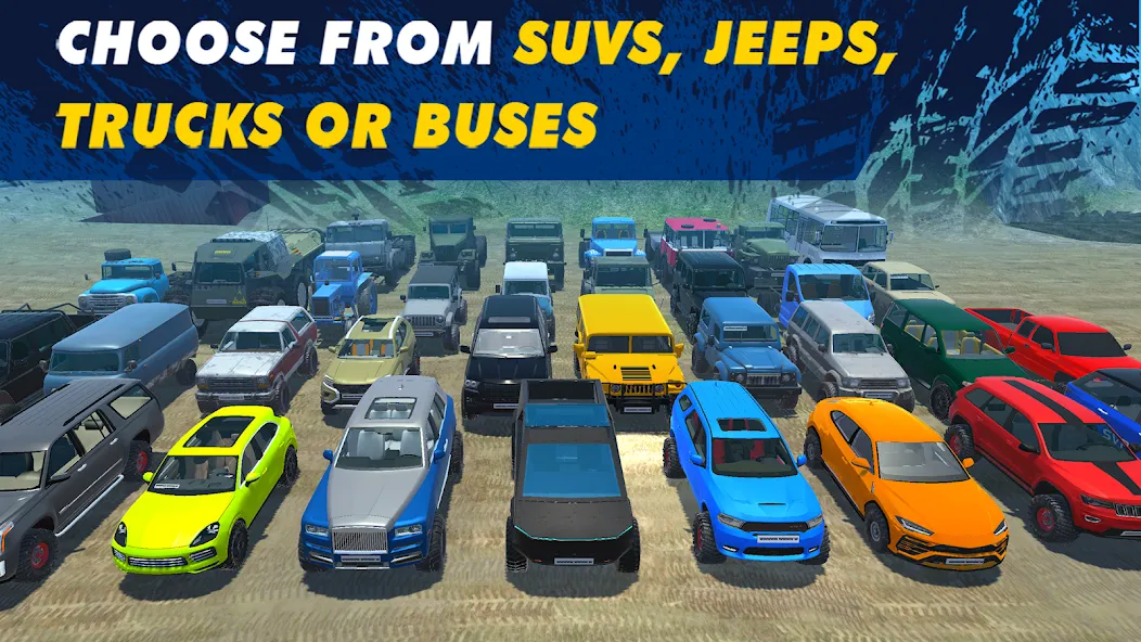 Offroad Simulator Online 4x4 (Оффроуд Симулятор Онлайн 44) [МОД: Деньги, Монеты и Меню MOD] Screenshot 1