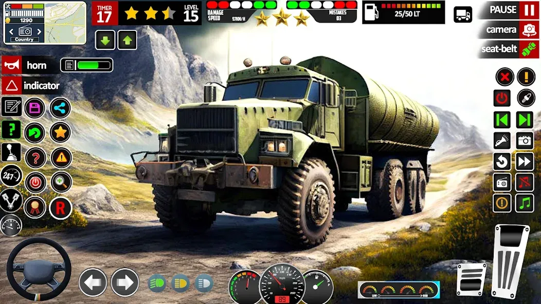 Army Truck Transport Game 2023 [МОД: Деньги, Монеты и Меню MOD] Screenshot 1