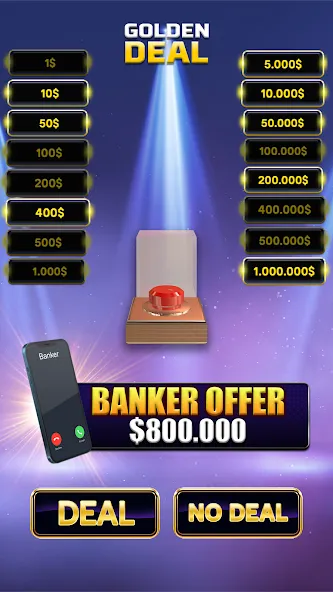 Million Golden Deal Game (Миллион Золотой Сделки) [МОД: Много монет, Открытые уровни и Мега MOD] Screenshot 2