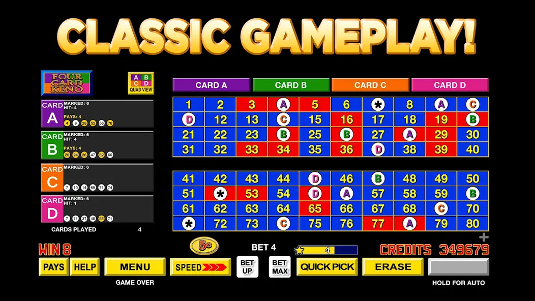 Keno Star - Multi Card Games (Кино Стар) [МОД: Меню, Бесконечные монеты и Открытые уровни] Screenshot 3